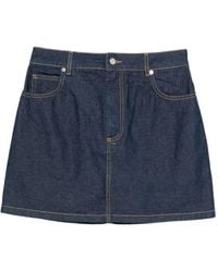 Maison Kitsuné - Denim Mini Skirt - Lyst