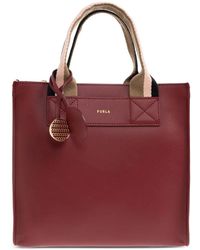 Furla - S Divide Leather Tote Bag - Lyst