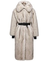 Moncler - Arly Belted Textured Down Coat - Lyst