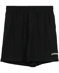 CASABLANCA - Logo-Print Silk Shorts - Lyst