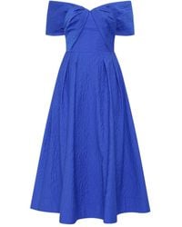 Rebecca Vallance - Viola Off-Shoulder Midi Dress - Lyst