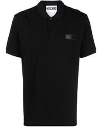Moschino - Poloshirt mit Logo-Patch - Lyst