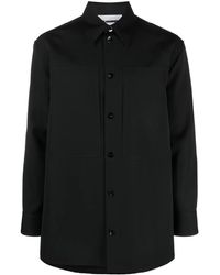 Jil Sander - Long-Sleeve Wool Shirt - Lyst
