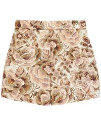 Valentino Garavani - Floral-Jacquard Shorts - Lyst