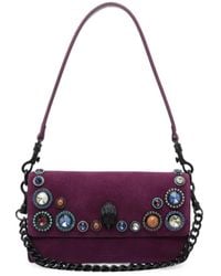 Kurt Geiger - Eagle Crystal-Embellished Shoulder Bag - Lyst