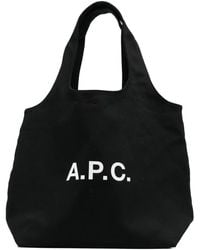 A.P.C. - Borsa Tote Con Stampa - Lyst