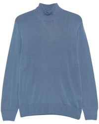 Canali - Wollen Trui Met Hoge Hals - Lyst