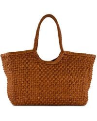 Dragon Diffusion - Nantucket Cactus Woven Leather Tote Bag - Lyst