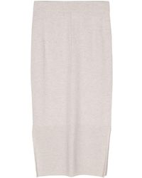 N.Peal Cashmere - Side-slit Cashmere Skirt - Lyst