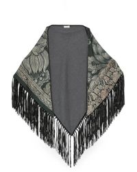 Pierre Louis Mascia - Pancake Fringed Floral-Print Shawl - Lyst