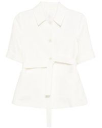 Eleventy - Short Sleeve Belted Jacket - Lyst