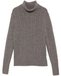 N.Peal Cashmere - Adelyn Cable-Knit Top - Lyst