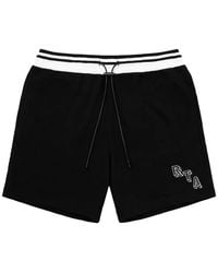 RTA - Peyton Logo-Print Shorts - Lyst