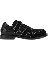 Moschino - Strap-Detailed Lace-Up Loafers - Lyst