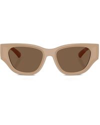 Burberry - Lunettes De Soleil À Monture Ronde - Lyst