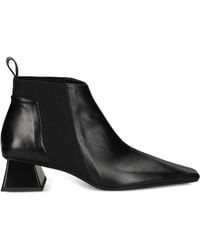 Ras - 50mm Geometric-heel Leather Boots - Lyst