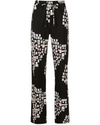 Amir Slama - Gerade Jeans mit Text-Print - Lyst