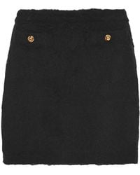 Miu Miu - Bouclé Virgin Wool-blend Mini Skirt - Lyst