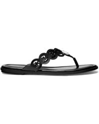 MICHAEL Michael Kors - Janie Logo-Plaque Sandals - Lyst