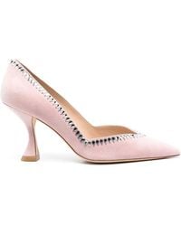 Stuart Weitzman - Pumps Con Decorazione Di Cristalli 70Mm - Lyst