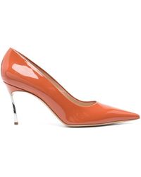 Casadei - Superblade Jolly 80mm Leren Pumps - Lyst