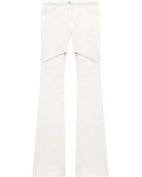 Courreges - Ellipse Zipped Twill Trousers - Lyst
