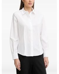 Sisley - Dart-Detail Long-Sleeve Shirt - Lyst