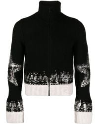 Zadig & Voltaire - Christa Intarsia-knit Sequinned Cardigan - Lyst
