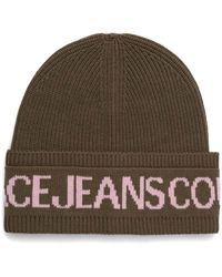 Versace Jeans Couture - Intarsia-Logo Beanie - Lyst