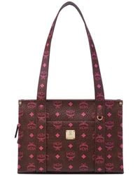 MCM - Small Aren Visetos Tote Bag - Lyst