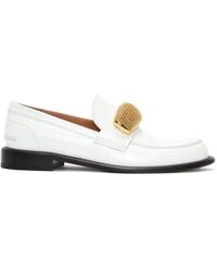 JW Anderson - Appliqué-Detail Leather Loafers - Lyst