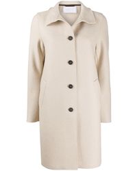 Harris Wharf London Abrigo de vestir con botones - Neutro
