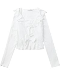 B+ AB - Ruffled Top And Cardigan Set - Lyst