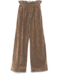 Miu Miu - Hose Mit Logo-Patch - Lyst