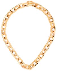 Versace - Greca Quilting Chain Necklace - Lyst