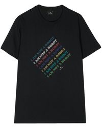 PS by Paul Smith - Text-print Organic Cotton T-shirt - Lyst