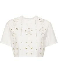 Giambattista Valli - エンブロイダリー クロップドトップ - Lyst