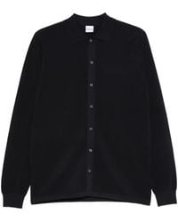 Aspesi - Buttoned Long-Sleeve Knitted Shirt - Lyst