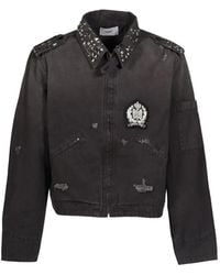 Protocol Index - Studded-Collar Work Jacket - Lyst