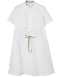 Burberry - Cotton Poplin Dress - Lyst