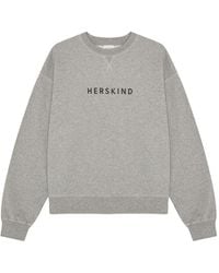Herskind - Lizzete Embroidered Crew-Neck Sweatshirt - Lyst