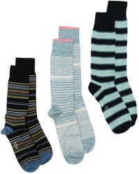 Paul Smith - Pack de tres pares de calcetines tobilleros a rayas - Lyst