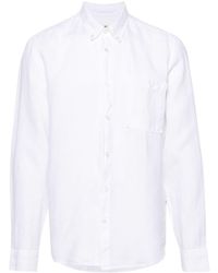 NN07 - Button-down Collar Linen Shirt - Lyst