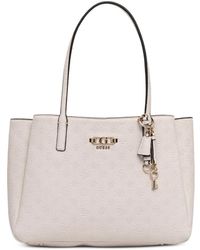 Guess - Anise Logo-Embossed Charm-Detail Tote Bag - Lyst