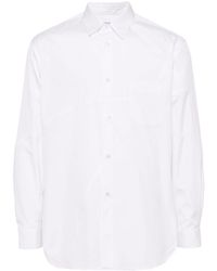 Comme des Garçons - Katoenen Overhemd Met Verfraaide Zoom - Lyst