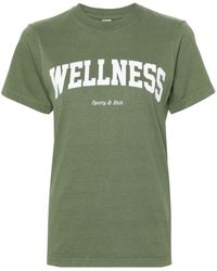 Sporty & Rich - Wellness Ivy Katoenen T-shirt - Lyst