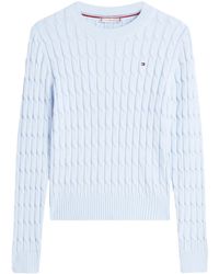 Tommy Hilfiger - Co Cable Mid Gg C-Nk Ls Swt - Lyst