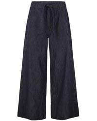 Max Mara - Drawstring Wide-Leg Jeans - Lyst