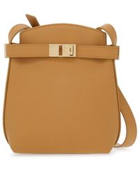 Ferragamo - Hug Leather Shoulder Bag - Lyst