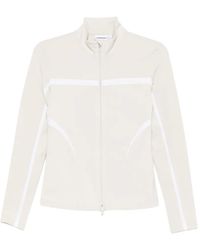 J.Lindeberg - Striped Zip Knitwear - Lyst
